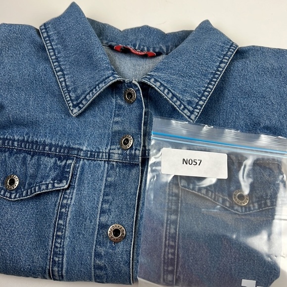 Agazo Emebroidered Denim Jean Jacket - Picture 12 of 12